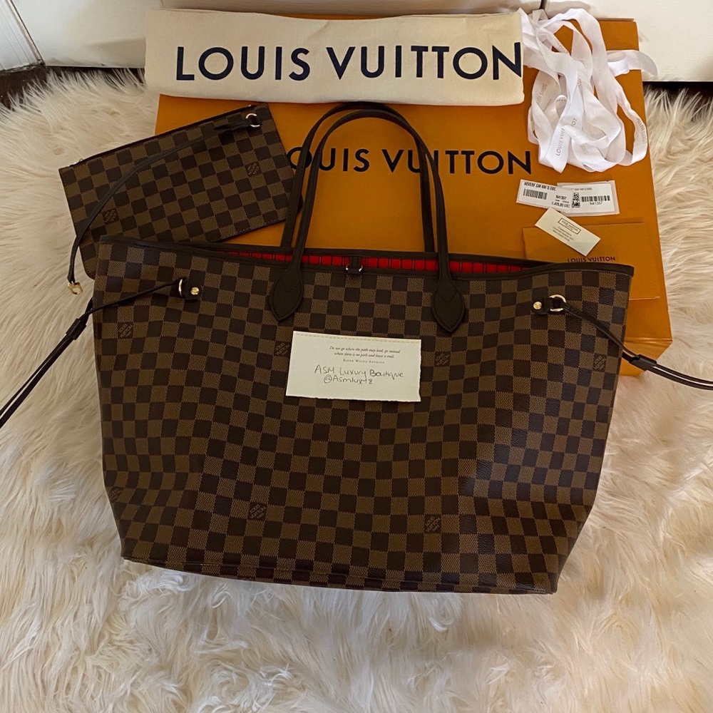 100% Authentic Louis Vuitton Neverfull GM Damier